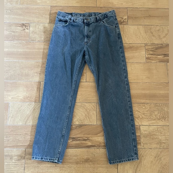 Wrangler Blue Straight-Leg Jeans men’s W 38 L 32 - Picture 2 of 9